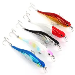 Alice mouth Slow Sinking Channeling Artificial Plastic Fishing Lures 10 5cm 11g Siamese wire skeleton super strong Bait202V