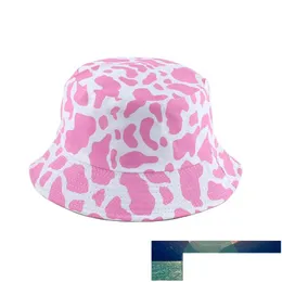 Cloches Moda Coreana Rosa Mucca Stampa Cappello da pescatore Donna Berretto da pesca Bob Chapeau Autunno Estate Prezzo di fabbrica Design esperto Qualità Lat Dhycz