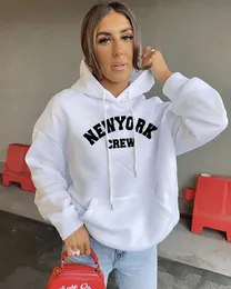 Mulheres Hoodies Moletons Hirsionsan Carta Imprimir Mulheres Oversized Poliéster Manga Longa Feminino Moletom Streetwear Fleece Senhoras Roupas Inverno 231206