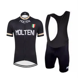 NOVITÀ Maglia da ciclismo MOLTENI Set da ciclismo Pro Bike Road Mountain Race Classico Pantaloncini con bretelle Pantaloncini in gel traspirante227s