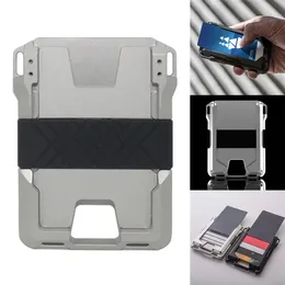 Ny EDC-plånbok CNC-Machined Aluminium RFID Blockeringskort Bagkortfodral Money Organisers175J