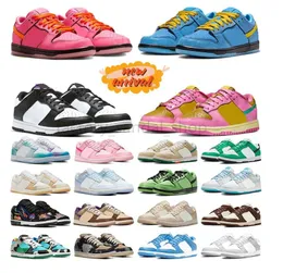 Low Casual Shoes Panda Running Shoes Blossom Buttercup Triple Pink If Lost Grey White Scrap UNC Be True Blue Tint sports shoes Men Women Trainers Sneakers