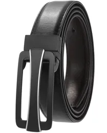 Ceinture de luxe en cuir véritable pour hommes et femmes, de styliste, en alliage, avec boucle à aiguille, ceinture de taille décontractée, 4114110