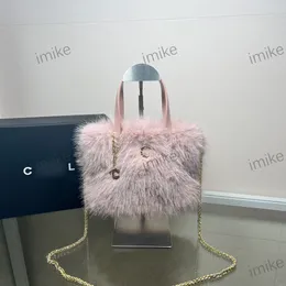 Sac de créateur 24C Automne/Hiver Laine Nouveau Sac fourre-tout Sac en fourrure bling bling avec sac à bandoulière crossbodybag et sac à main Automne/Hiver