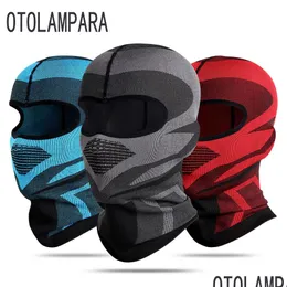 Others1 Traspirante Moto Fl Face Er Moto Ciclismo Maschera per bici Motocross Moto Equitazione Casco Fodera Caps Uomo Drop Delivery Sport Dhswp