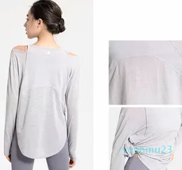 Lu Damen-Yoga-Shirt, Mädchen-Shrits, Laufen, langärmelig, für Damen, Freizeit-Outfits, Erwachsenen-Sportbekleidung, Fitnessstudio, Fitness, Kleidung, Bluse