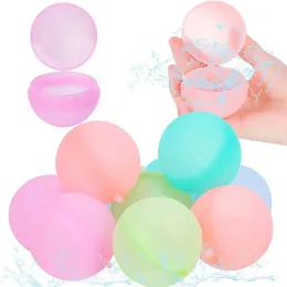 Party Balloons Reusable Water Bomb Splash Balls Water Balloons Absorbent Ball Pool Beach Play Toy Pool Party Favors Kids Water Fight Games 231206