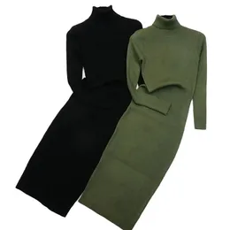 Urban Sexy Dresses Robe Pull A Col Roule A Manches Longues Pour Femmes Robe de Soiree Mince Style Tricot Vetements de Travail Robe de Bureau 231206