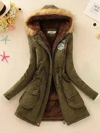 Womens Down Parkas Autumn Winter Women Cotton Jacka POLLED CASURE SLIM COER EMBRORIDERY HOODED WADDDED OFF Overrock 231206