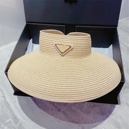 Grässaid designers Visir Hat For Womens Men mode märke Straw Hats Women Luxury Designer Casquette Beach Sunhat High Quality273L