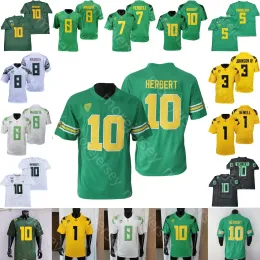 Oregon Ducks Football Jersey NCAA College Marcus Mariota Justin Herbert Bo Nix Terrance Ferguson Irving Whittington Franklin Hill Flowe Doll