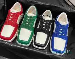 Brand Casual Shoes neue vielseitige Damen-Sneaker mit quadratischer Zehenpartie für Kinder, Sport- und Freizeit-Boa