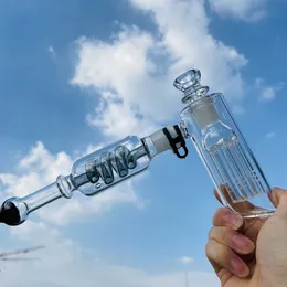 1x zamraża rury cewki bąbelki szklane bongs Percolator filtra