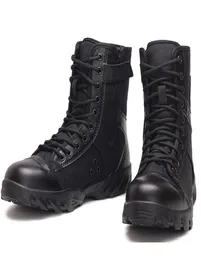 Army boots summer breathable black canvas combat boots men special forces high side tactical boots security guard duty s8971733