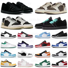 Scarpe da basket jumpman 1 Low Uomo Donna 1s Nero Phantom Dark Reverse Mocha Chicago Lost Found Starfish Patent Bred scarpe da ginnastica sportive da esterno