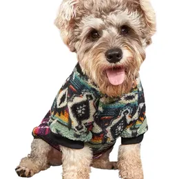 Odzież dla psów zimowe polarowe ubrania zwierząt domowych Piękny przezroczysty wzór bluza Mała średnie psy T Shirt Kostium 231205