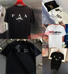 Summer Men Projektanci T -koszule luźne tresse tee odzież moda mody mans mansa swobodna klatka piersiowa koszula luksusowe szorty uliczne Ubrania rękawowe męskie tshirty