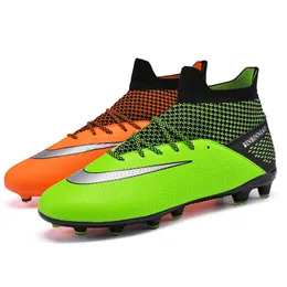 نساء رجال مريحون كرة القدم أحذية AG TF Soccer Shoes Youth Top Top Training Shoes Black White Gray Orange Green