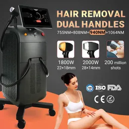 Máquina profissional de laser de diodo, remoção de pelos, rejuvenescimento da pele, 808nm, equipamento de beleza, certificado ce, manual de vídeo