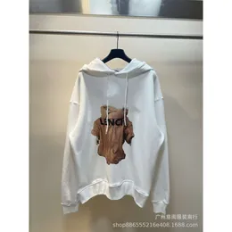 Rätt version 2024 FW B Alien Yodas tryckt hoodie tröja High Street Trendy Unisex Instagram Stylish Structure With Hoodie