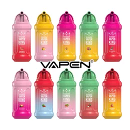 Original rechargeable Vapen King XXL BAR 12000PUFFS disposable Mesh Coil vape pod pen E Cigarette kits 12K puffs 650mah battery prefilled 10 flavors Fast delivery