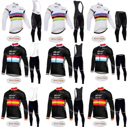 Quick Step Pro Team Cycling Jersey Winter Jersey Long Sleeve Thermal Fleece Bike Clothing Maillot Ropa Ciclismo A08243P