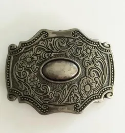 Retail Western Cowboy belt buckle With 9065mm 1058g Silver Metal Fashion Mens Buckles Jeans Accessories Fit 4cm Wideth Belt1954001