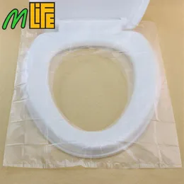 50 pezzi di trasporto in cartone in cartone in plastica in plastica copertura del sedile del bagno usa e getta impermeabile hatlth non slip 40 48cm341e