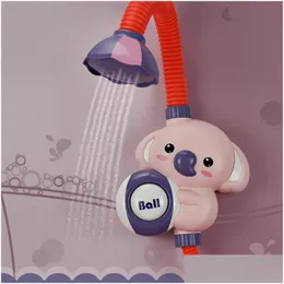 Jouets de bain Bébé Pulvérisation d'eau Robinet Baignoire extérieure Électrique Éléphant Douche Jouet Forte Ventouse 230615 Drop Livraison Enfants Maternité Dhsrw