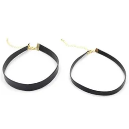 10 pièces / lot collier ras du cou en cuir noir cordon fil pour bricolage artisanat bijoux de mode cadeau W23304O