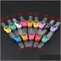 Wholesale Mini Hand Hold Band Tally Counter Lcd Digital Sn Finger Ring Electronic Head Count Tasbeeh Tasbih Boutique 05 Drop Dhwvn LL