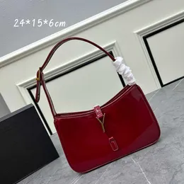 clássico hobo saco designer sacos mulheres patente couro sacos de ombro luxurys bolsa vintage axila saco de alta qualidade sacos nas axilas 231115