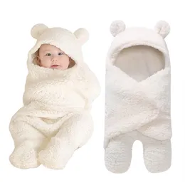 Осень и зима 2019 года, милое хлопковое плюшевое одеяло для новорожденных мальчиков и девочек, пеленка для сна, пеленание265x