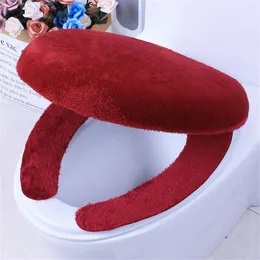 Coprisedili per WC, coprisedili, cuscini, in due pezzi, lavabili, in velluto di seta ghiacciata, per bagno e tappetini in memory foam, color verde acqua chiaro