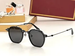 Óculos de sol para homens mulheres verão moda m8 designers popularidade alta rua estilo ao ar livre anti-ultravioleta placa retro acetatometal quadrado quadro completo caixa aleatória