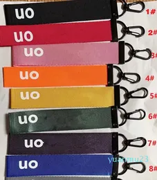 LU Fashion Yoga Keychain Women Fitness som kör elastiska lanyards högkvalitativa datorer per parti