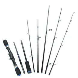 Vara de pesca de fibra de carbono, 8 seções, equipamento de pesca para viagem, vara giratória, vara da china para mosca, carpa, vara de pesca227y