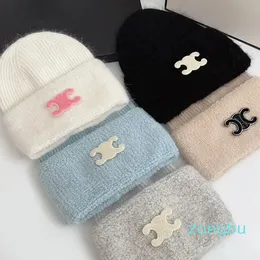 Gorro/Gorras de calavera Gorro de invierno para hombre Diseñador de marca Bonnet Otoño Gorro de lana de punto para mujer Letra Gorros de calavera suaves Máscara Gorros con flecos Sombreros