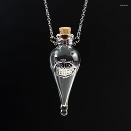 Colares pingentes vintage poção mágica garrafa colar diy espírito vidro desejando fragrância para homens e mulheres festa jóias presentes