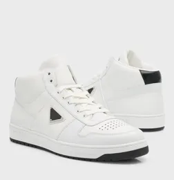 Downtown High-Tox Sneaker Unisex Street Style Sade Deri Logo Spor ayakkabıları Orta Kesim Up Runner Trainers Re Nynyon Round Toe Elbise Günlük Ayakkabı 36-45Box