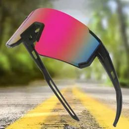Уличные очки, велосипедные солнцезащитные очки с защитой от ультрафиолета для мужчин и женщин, ветрозащитные солнцезащитные очки с антибликовым покрытием, спортивные очки для бега в большой оправе 231206