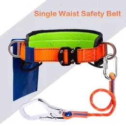 Climbing Harnesses High-altitude Work Harness Single Waist Safety Belt Outdoor Climbing Training Electrician Construction Protective Safety Rope 231205O1E5