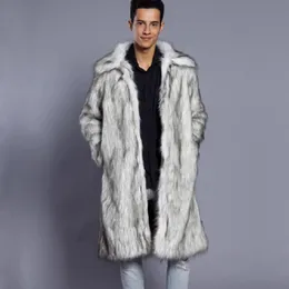 Men's Fur Faux Fur Trench-coat en laine imitation fourrure de torche pour hommes long chaud decontracte grande taille hiver nouveau 231205