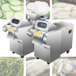 Commercial vegetable cutting machine for potatoes radishes leeks cabbage green onions slicer shredded cut section vegetable cutter