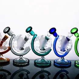 berauschende Glasbongs Shisha/6,6 Zoll Atlas Globe Oil Rig 14 mm Bong Wasserpfeife