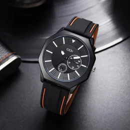 Designer Watch Watches Gedi Creative Octagonal Glow Silicone Watch for Men's Advanced Waterproof Watch Business Style Quartz Watch