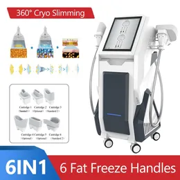 Slimming Machine 6 In 1 Cryolipolysis Fat Freezing Lipolaser Skin Firm Slim Machine With 2 Cryo Handles Can Work At The Same