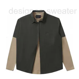 Blouses pour femmes Chemises Designer Automne G Manches longues Casual Polyvalent Faux Deux Chemises brodées pour hommes et femmes NR6S