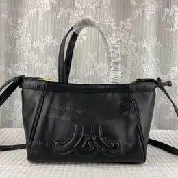 Tote Bag CABAS Winkelhandtassen Totes met trekkoord Onderarmschoudertassen Hobo Onderarm designer handtas Puur echt leer Dames Effen Dame Modeletters