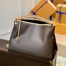 Artsy MM Designer Bag Fuckury Tote Bag 10A أعلى جودة حقيبة جلدية حقيقية حقيبة كتف من القماش.